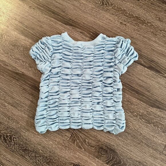 By Anthropologie Ruched Baby Tee - Picture 5 of 6